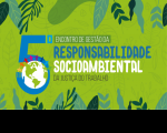 Banner do evento em tons de verde, azul e branco.