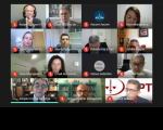 Imagem de sessão administrativa telepresencial de encerramento da correição da CGJT no TRT-MA