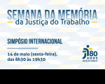 Imagem referente à notícia veiculada no site do CSJT sobre Simpósio Internacional