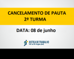 Imagem com marca do Tribunal e informando data 8 de junho