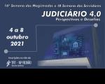 Imagem com marca do tribunal indicando nome do evento e data de realização