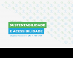 Imagem com o nome do eventonas cores verde e azul.