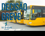 Imagem de dois ônibus amarelos referente à notícia da segunda decisão judicial da desembargadora Ilka Esdra Silva Araújo sobre a greve de rodoviários 