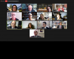 Imagem da 1ª sessão de 2022 do Conselho Superior da Justiça do Trabalho