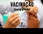 Imagem em primeiro plano de aplicação de vacina.