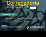 Sombra de bonecos de papel com as mãos dadas. Corregedoria Solidária. Como participar. Justiça do Trabalho.