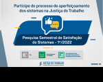Imagem com fundo cinza, logomarca centralizada da pesquisa e textos em azul escuro e branco com chamada para participar.