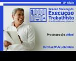 A identidade visual usa elementos gráficos que mesclam imagens humanas e números, veiculando a ideia das milhões de pessoas por trás de cada processo e do impacto direto da efetividade da execução em suas vidas.