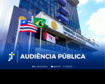 Arte com a fachada do prédio sede do TRT-16 e o destaque: AUDIÊNCIA PÚBLICA